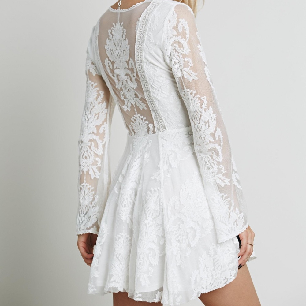 Free people ‘Reign Over Me’ Long Sleeve Lace Dress
